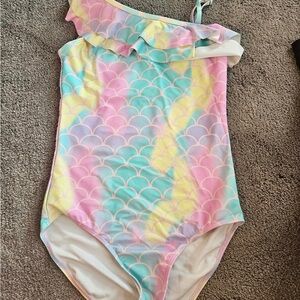 Pastel One-Shoulder Swimsuit